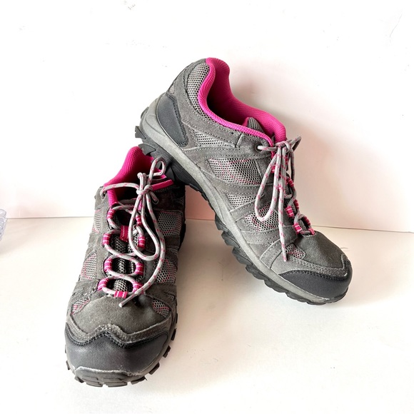 BearPaw Shoes - BEARPAW Olympus Charcoal/Pink Hiking Sneakers—SZ. 11